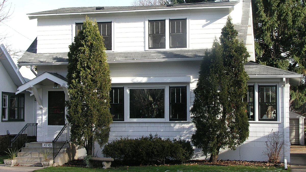 Street Elevation Before Porch Addition