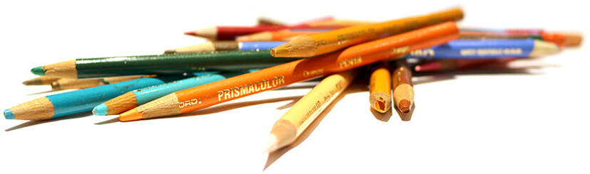 Pile of Colored Pencils