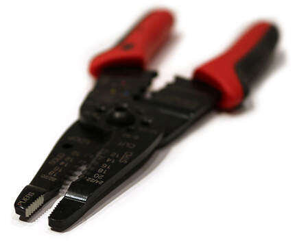 Red Rubber-handled Wire Strippers